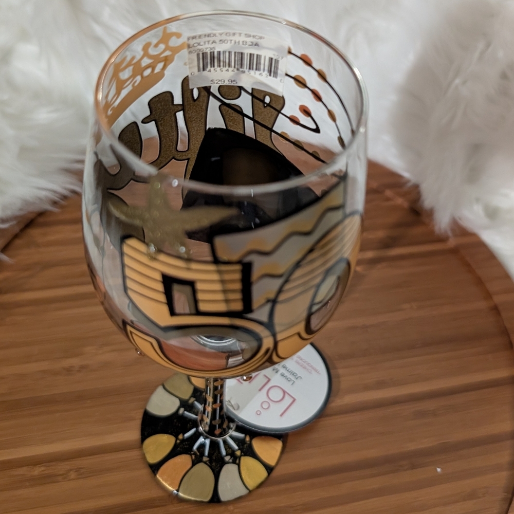 ☘️ 3/$33 Lolita "Cheers to 50 Years" Birthday Wine Glass☘️ 3 for $33 ☘️ - Picture 8 of 11
